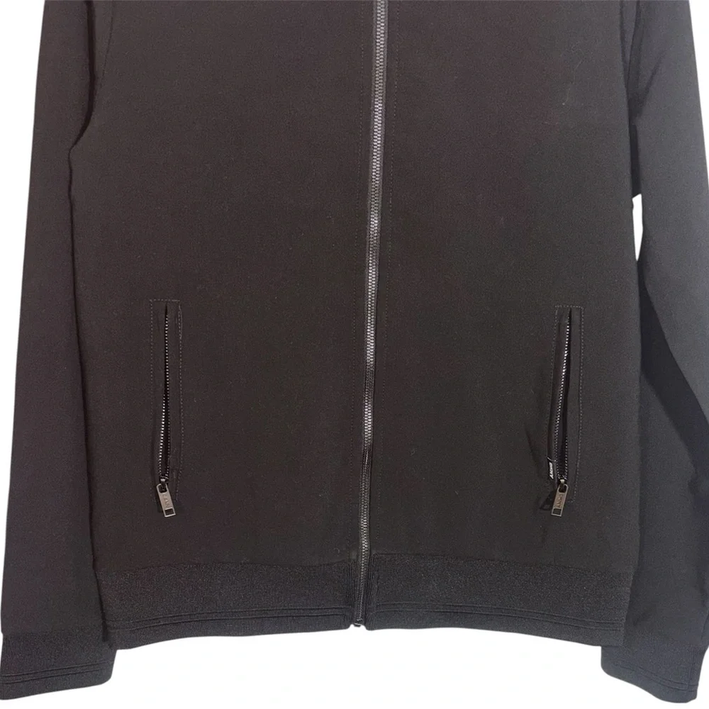 DKNY Scuba Jacket Full Zip King Black Lightweight Pockets Men’s Size Small - Picture 6 of 14